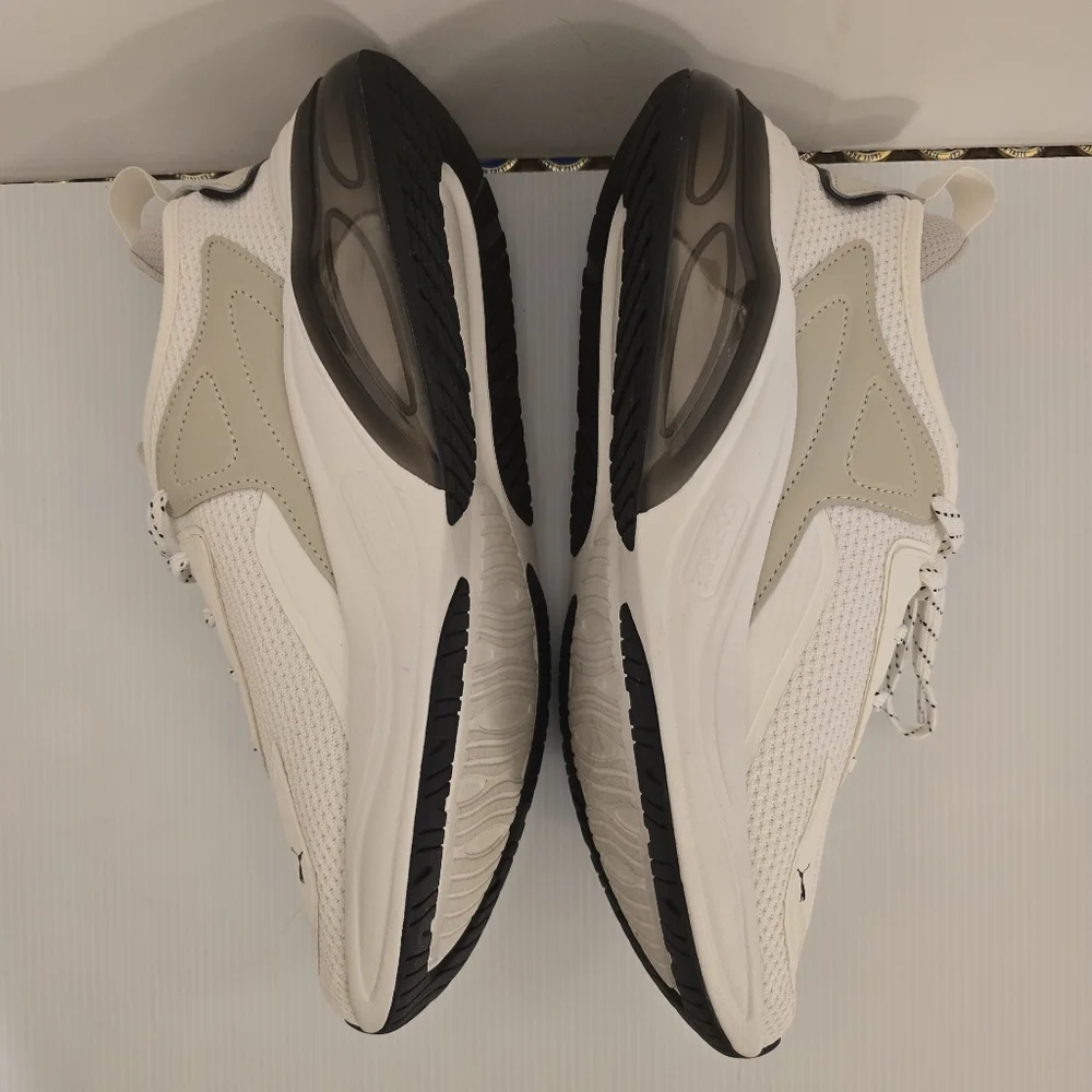 PUMA SoftRide Off White Gym Sneakers Cell Thrill Athletic Shoes Mens Size 8.5